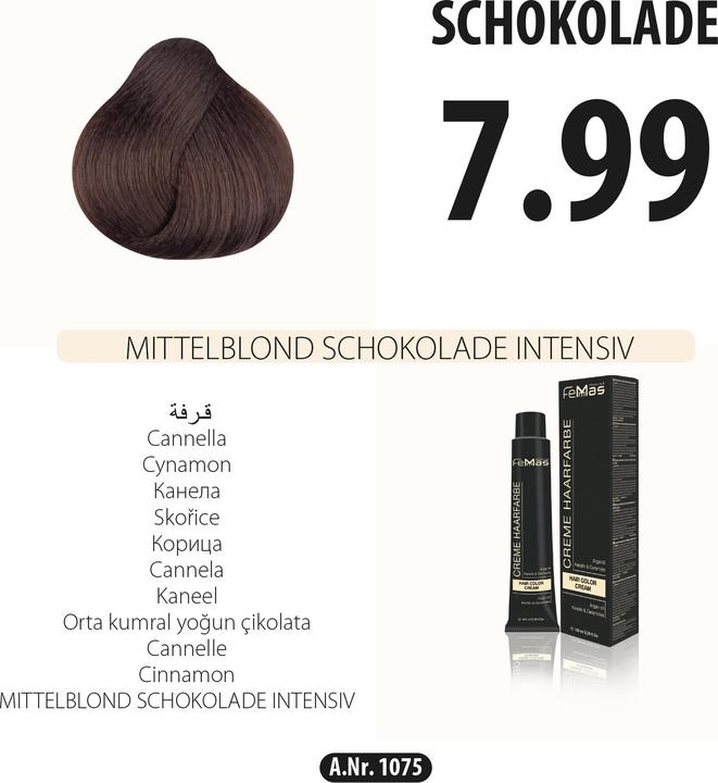Produktbild FemMas 7.83) Haarfarbe Mittelblond Amber Gold 100ml (Amber Gold)