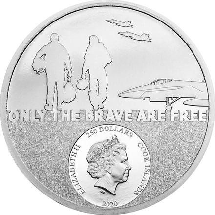 Produktbild CIT Coin Invest Platin Real Heroes - Fighter Pilot 1 oz (999.50, 2020)