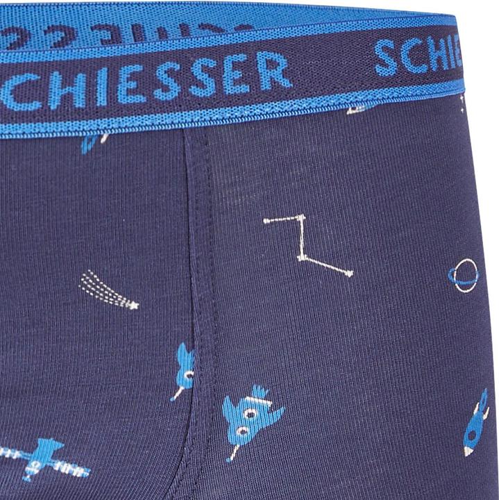 Actual product image Schiesser 9 Pack Kids Boys 95/5 Organic Cotton Shorts / Pants (128, pack of 9)