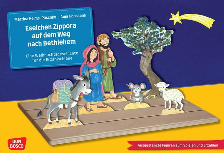 Immagine prodotto Eselchen Zippora auf dem Weg nach Bethlehem. Eine Weihnachtsgeschichte für die Erzählschiene (Tedesco, Martina Helms-Pöschko, 2024)