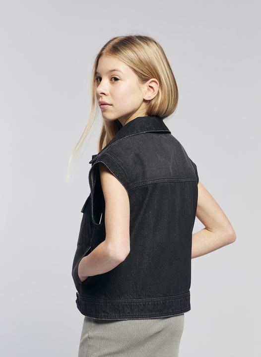 Immagine prodotto Jonen Mädchen Jeansweste Oversize-Look (158)