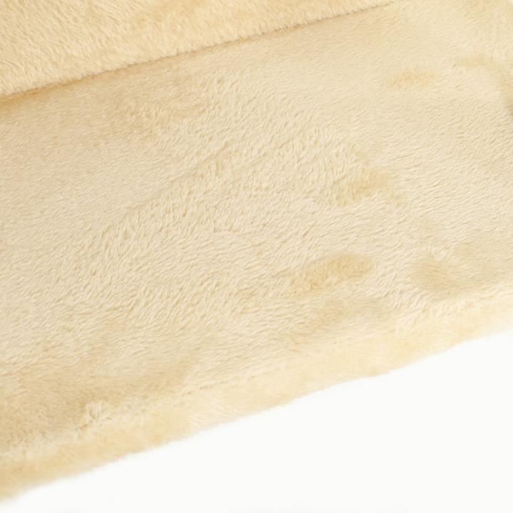 Image du produit PawHut Katzen Kletterwand Set Spanplatte, Plüsch Beige (54 cm, Beige+Blanc crème)