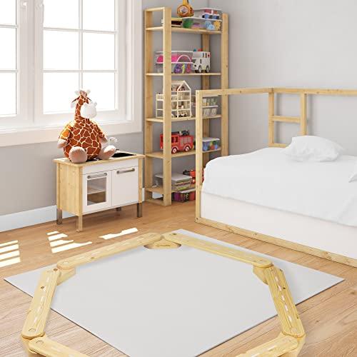 Produktbild Activity Board Balancierbalken mit 5 Balancierbrettern für Kinder - Parcour Balancierbalken aus Holz | Sinnespfad