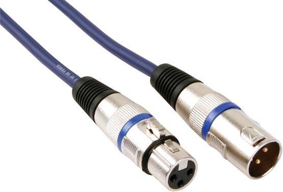Actual product image HQ Power PAC101 DMX cable, 3-pole (1m) (1 m, XLR)