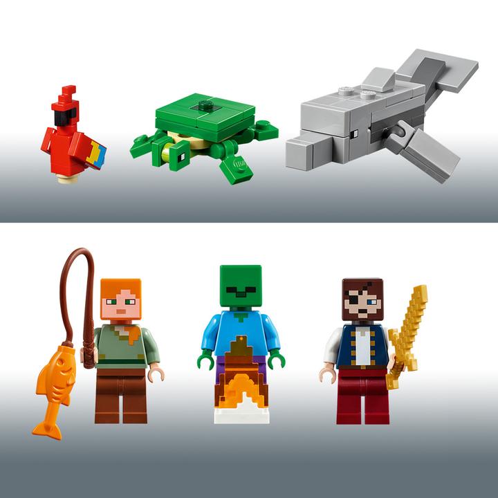Image du produit LEGO L'aventure du bateau pirate (21152, LEGO Minecraft)