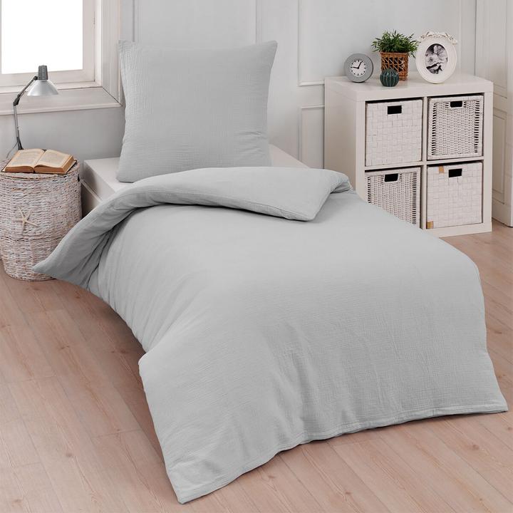 Actual product image Traumschlaf Muslin Uni (Duvet cover, 200 x 200 cm, 70 x 90 cm)