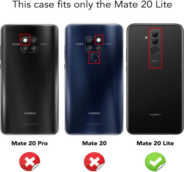 Produktbild Nalia Klare Glitzer Silikon Hülle (Huawei Mate 20 Lite)