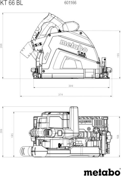 Actual product image Metabo KT 66 BL