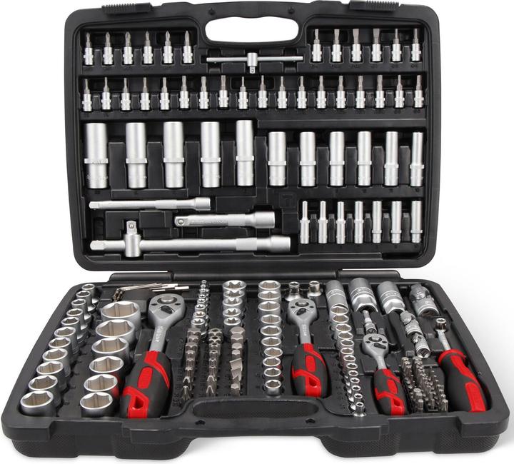 Immagine prodotto Stier Set di chiavi a bussola, 1/4, 3/8 e 1/2 di pollice, 179 pezzi