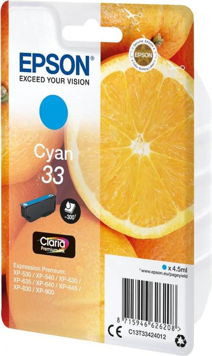 Actual product image Epson 33 Claria Premium (C)