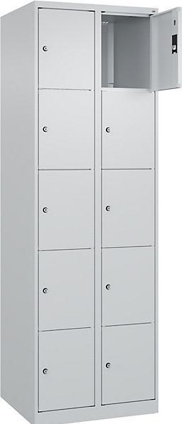 Produktbild C+P Fächerschrank 2Abteil je5Fä h.grau