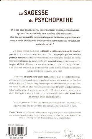 Actual product image Larousse pratique La sagesse du psychopathe (French, Dutton Kevin, 2015)