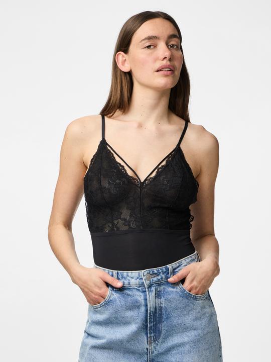 Produktbild Pieces Riemchen Spitzen Ärmelloser Body (M)