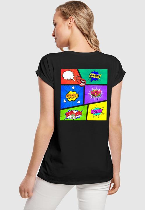 Actual product image Merchcode Ladies Book Comic Extended Shoulder Tee - 112993 (M)