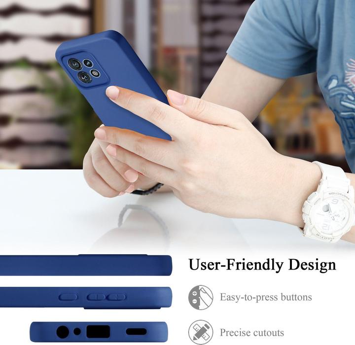 Actual product image Cadorabo Case for Motorola Edge 40 Pro TPU in liquid protection silicone design (Motorola Edge 40 Pro)