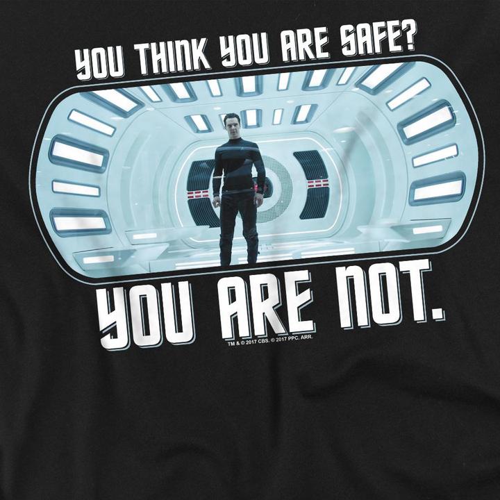 Actual product image Star Trek: Into Darkness Mens Not Safe T-Shirt (4XL)