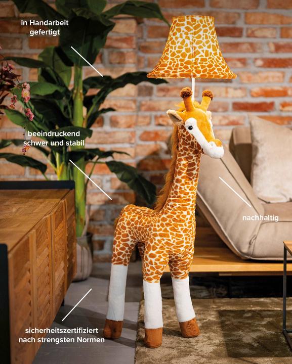 Produktbild Happy Lamps Raffi die Giraffe, LED Stehleuchte, handgefertigt (450 lm)