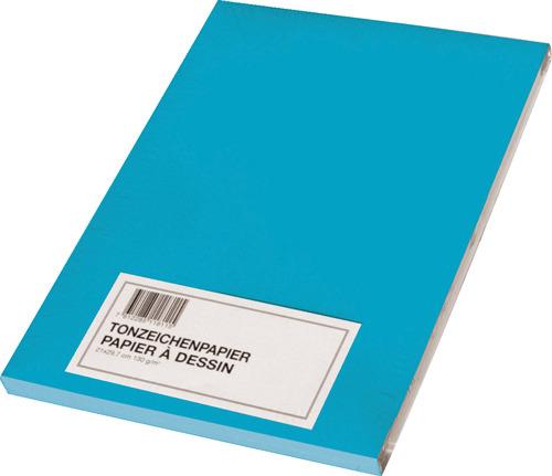 Image du produit Scaldia Papier à dessin en argile A2, 130 g/m², 100 pièces, bleu azur (130 g/m², A2)