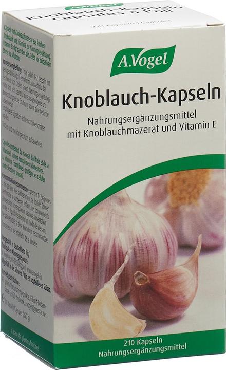 Actual product image A. Vogel VOGEL Garlic Capsules jar 210 (210 Piece, Capsules, 239 g)