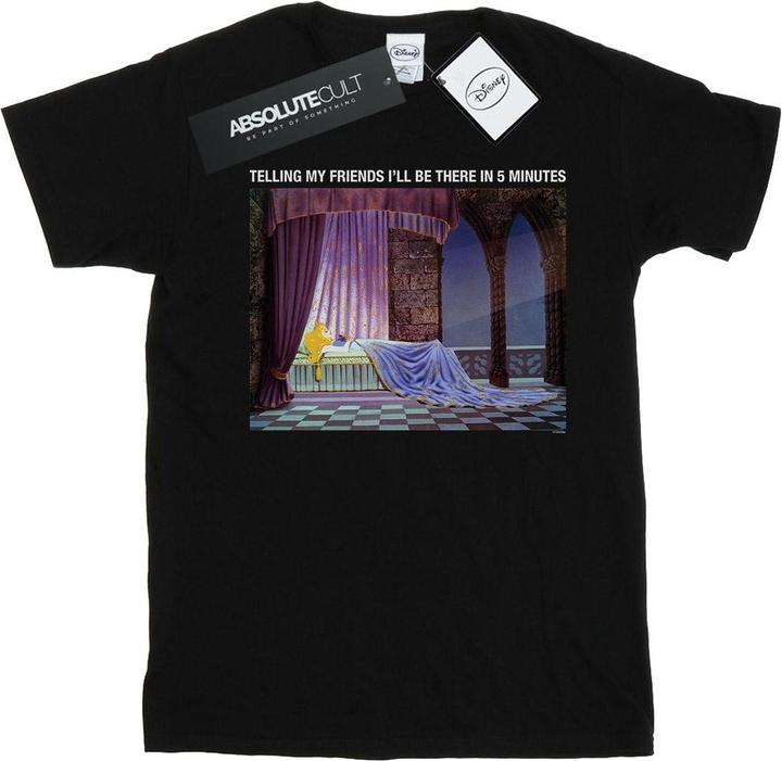Actual product image Disney Mens Sleeping Beauty I'll Be There In 5 T-Shirt (L)