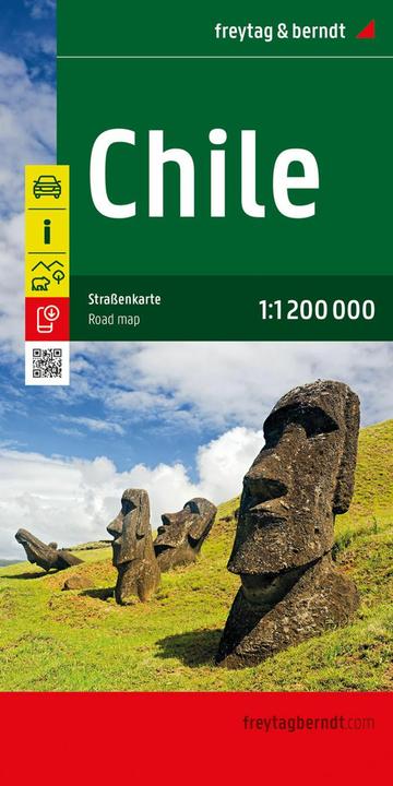 Actual product image Chile, road map 1:1,200,000, freytag & berndt