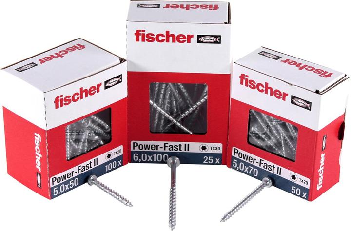 Immagine prodotto Fischer PowerFast II (200 Viti per pezzo)
