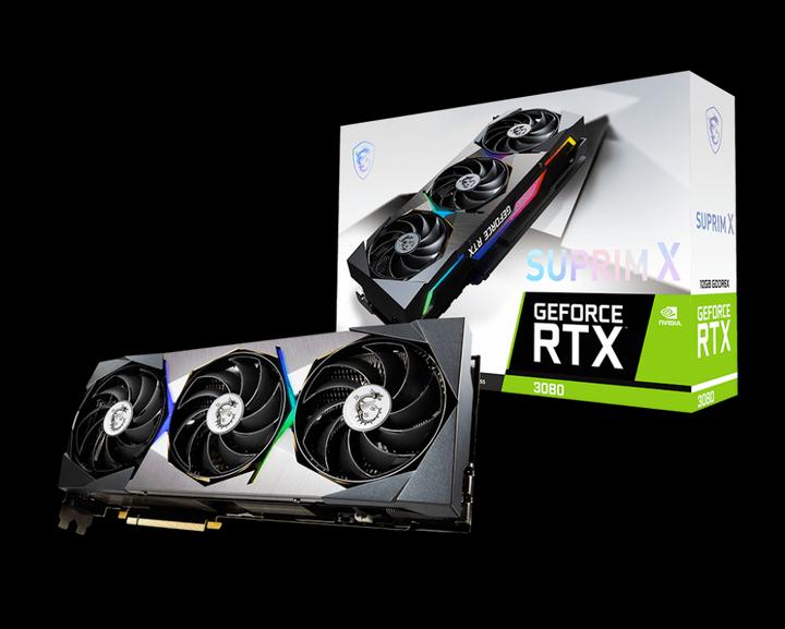Produktbild MSI GeForce RTX 3080 SUPRIM X LHR (12 GB)