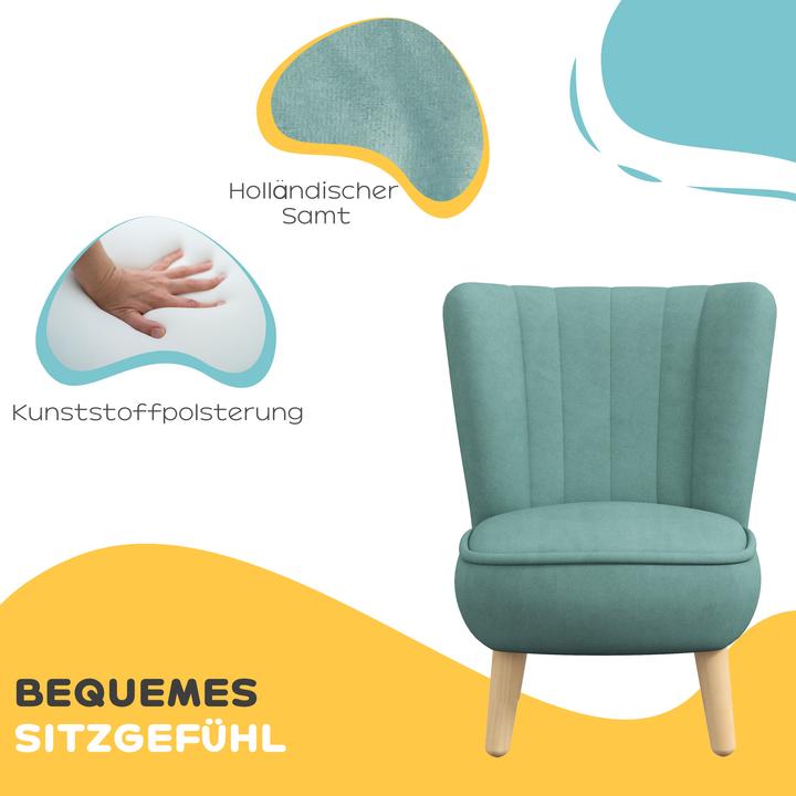 Immagine prodotto Aiyaplay Kinder Sofa Holz, Kunststoff Blau (Poltrona per bambini)