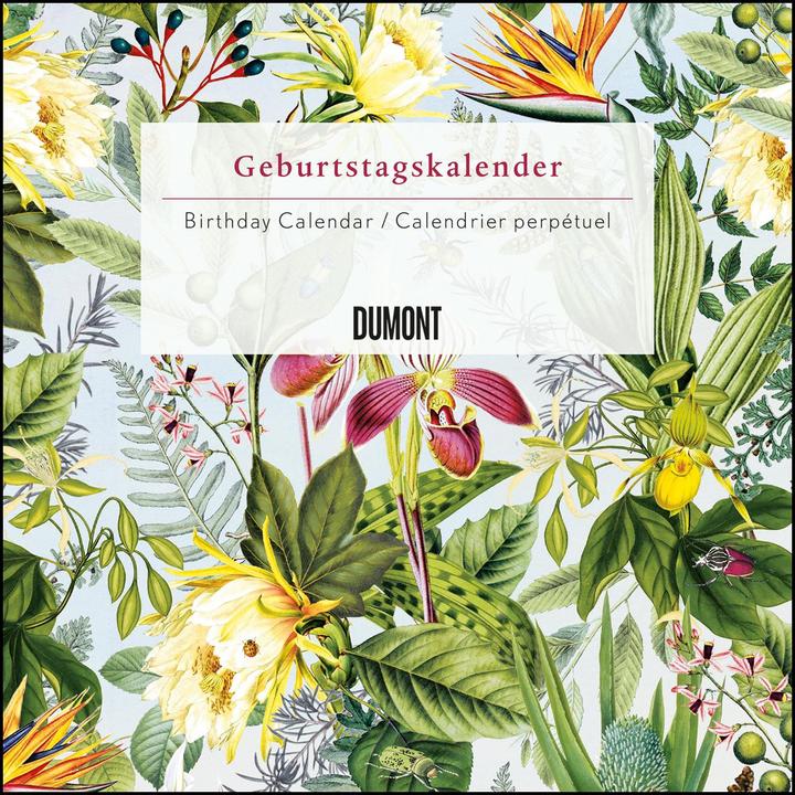 Produktbild Immerwährender Geburtstagskalender floral 2020 - Archive by Portico Designs - Quadrat-Format 24 x 24 (24 x 24 cm, Harter Einband, Deutsch)