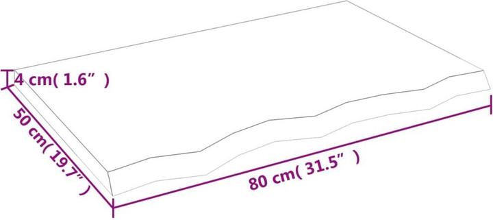 Actual product image VidaXL Lian (80 x 50 x 4 cm)