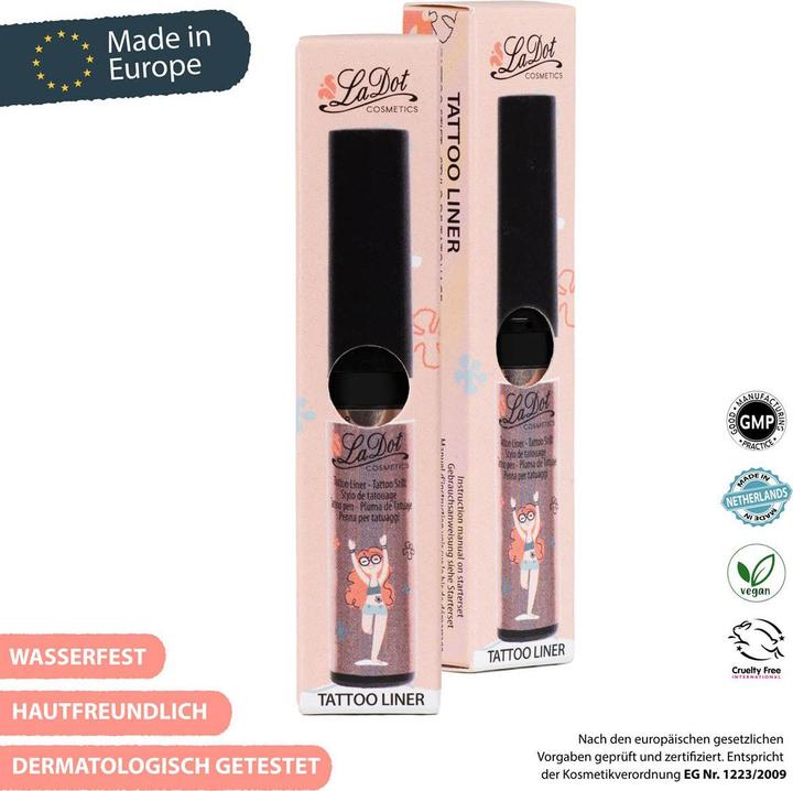 Immagine prodotto La Dot Cosmetics Felt Pen Cosmetics Tattoo Liner nero