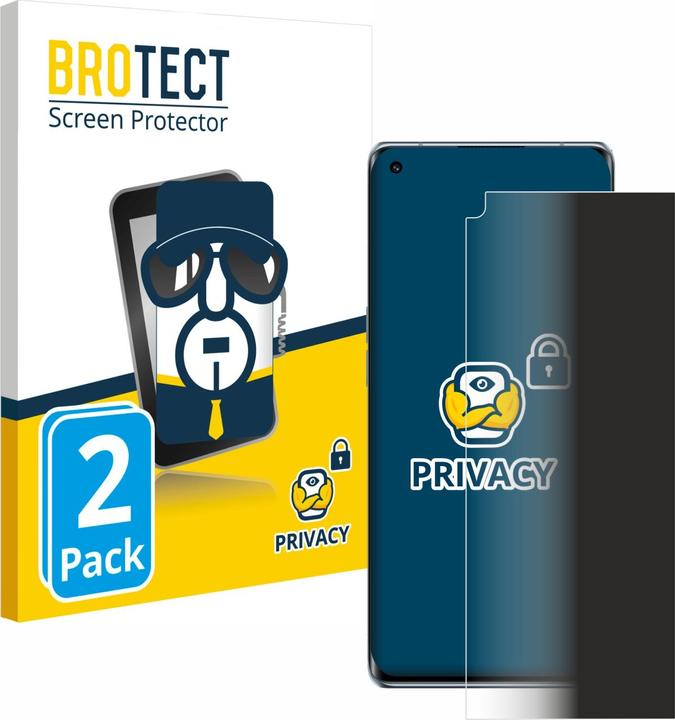 Image du produit BROTECT Film anti-regards Anti-Spy Privacy Film de protection contre la lumière bleue (2 pièce(s), Oppo Reno 6 Pro 5G)