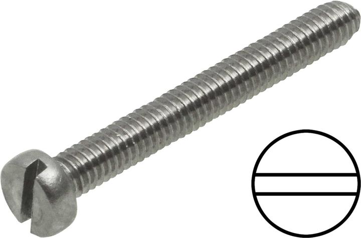 Produktbild Modellbau Lindinger zylinderkopfschrauben m2/16mm schlitz 25stk. edelstahl, rostfrei (25 Schrauben pro Stück)