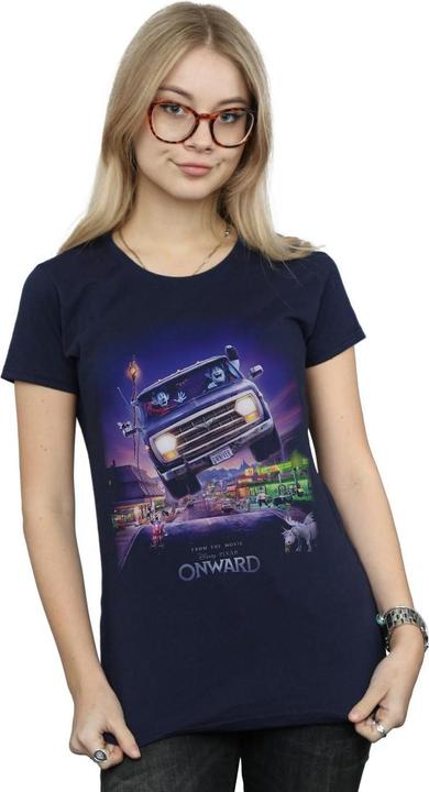 Actual product image Disney Womens/Ladies Onward Gwniver Poster Cotton T-Shirt (XL)
