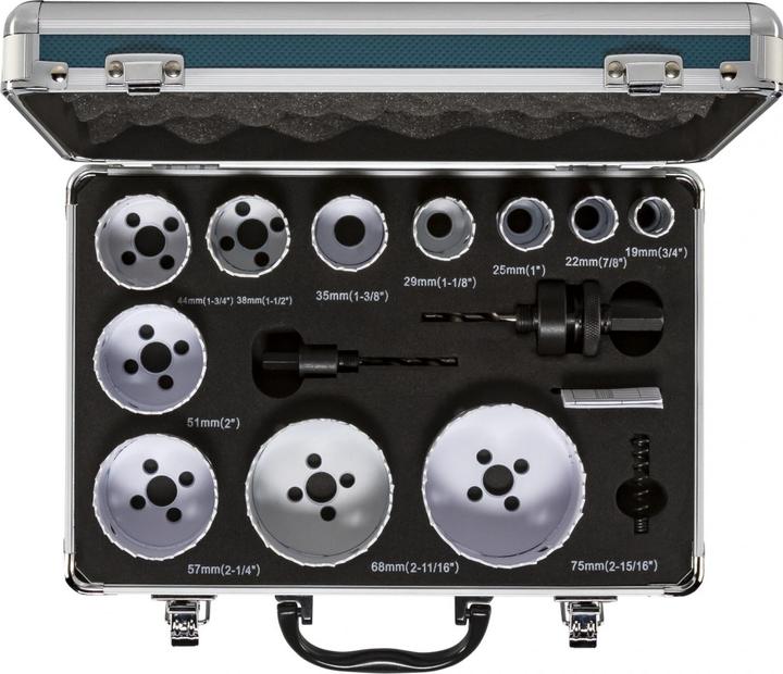 Immagine prodotto Makita D-47298 (22 mm, 19 mm, 25 mm, 29 mm, 35 mm, 38 mm, 44 mm, 68 mm, 57 mm, 51 mm, 75 mm)