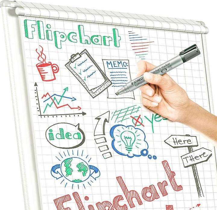 Image du produit Staedtler Marqueur Lumocolor pour tableau à feuilles mobiles (Grey, 5 mm, 6 x)