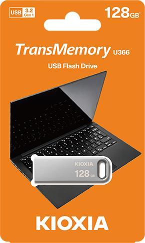 Image du produit Kioxia TransMemory U366 128Go Métal (128 Go, USB-A, USB 3.2)
