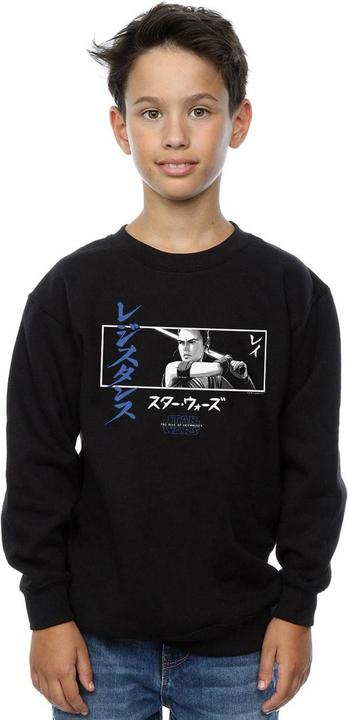Produktbild Star Wars The Rise Of Skywalker Rey Katakana Art Stripe Sweatshirt Jungen (152, 158)