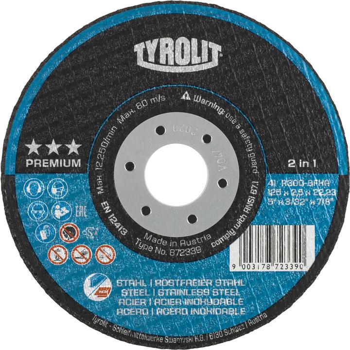 Produktbild Tyrolit Trennscheibe gekröpft Premium*** 230 x 3.0 mm 2in1 Form 42