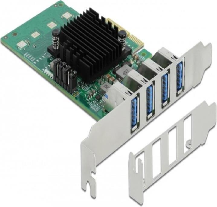 Produktbild Delock PCI Express x4 Card to 4 x external USB3.0 Quad Channel