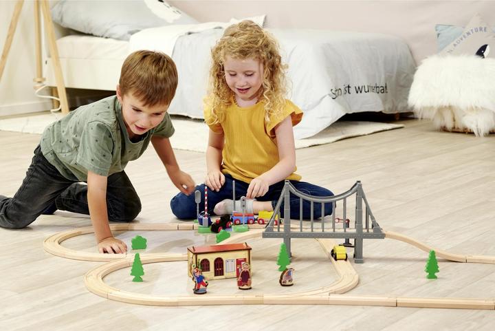 Actual product image Eichhorn EH railroad, railroad set with bridge