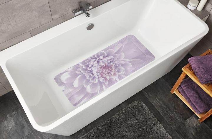 Actual product image Kleine Wolke Dahlia Bath Mat 36 x 92 cm, Purple (36 x 92 cm)