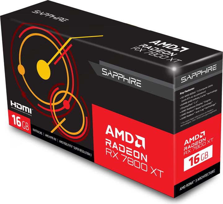 Image du produit Sapphire RX 7800 XT Gaming (16 Go)