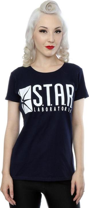 Actual product image Womens/Ladies The Flash STAR Labs Cotton T-Shirt (L)