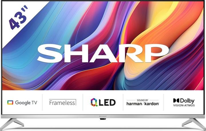 Immagine prodotto Sharp TV QLED GOOGLE TV, 43 pollici, risoluzione: 3840 (43", QLED, 4K)