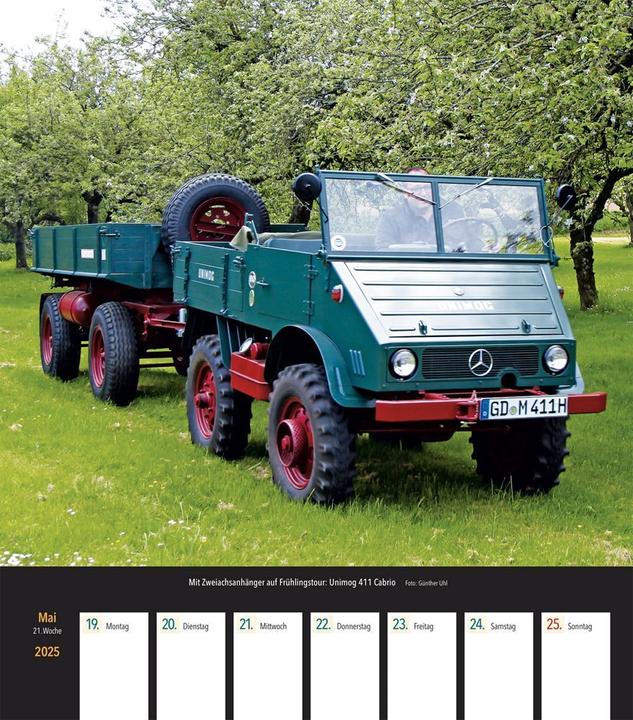 Produktbild Unimog & MB-trac 2025 Wochenkalender (Harter Einband, Deutsch)