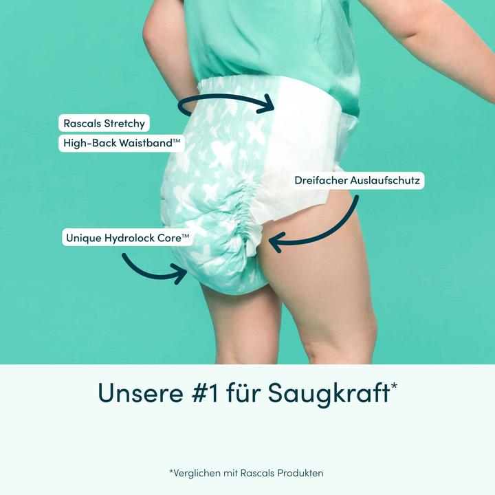 Produktbild Rascals Premium-Windeln (Gr. 4, Monatsbox, 148 Stück)