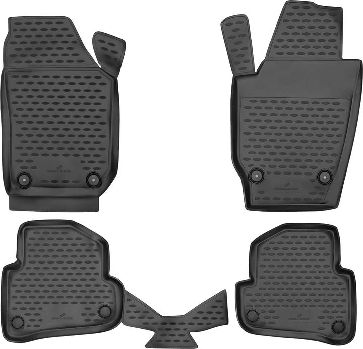 Image du produit Walser Tapis en caoutchouc XTR pour Skoda Fabia II/Fabia Combi II 12/2006 - 12/2014 (2 tapis avant + 2 tapis arrière)