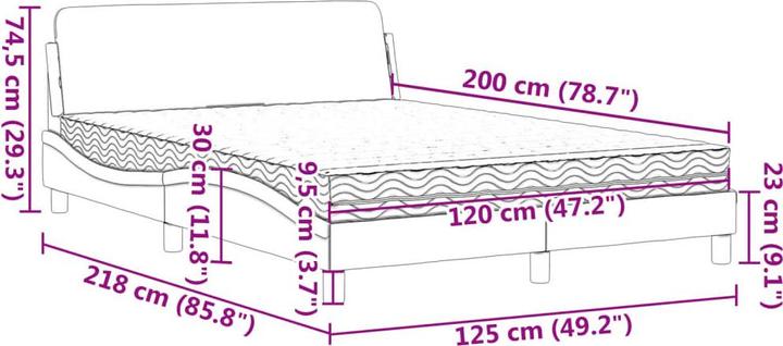 Immagine prodotto VidaXL Khloe (120 x 200 cm)