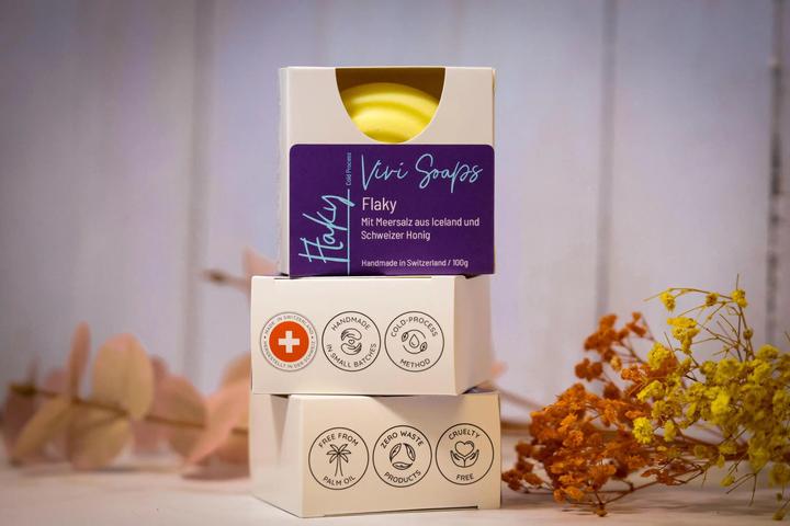 Produktbild Vivi Soaps Flaky Iceland Meersalzseife (Hartseife)